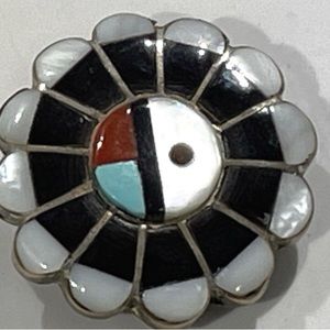 Zuni vintage Native American pendant or pin